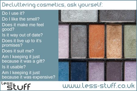 The easy way to declutter cosmetics