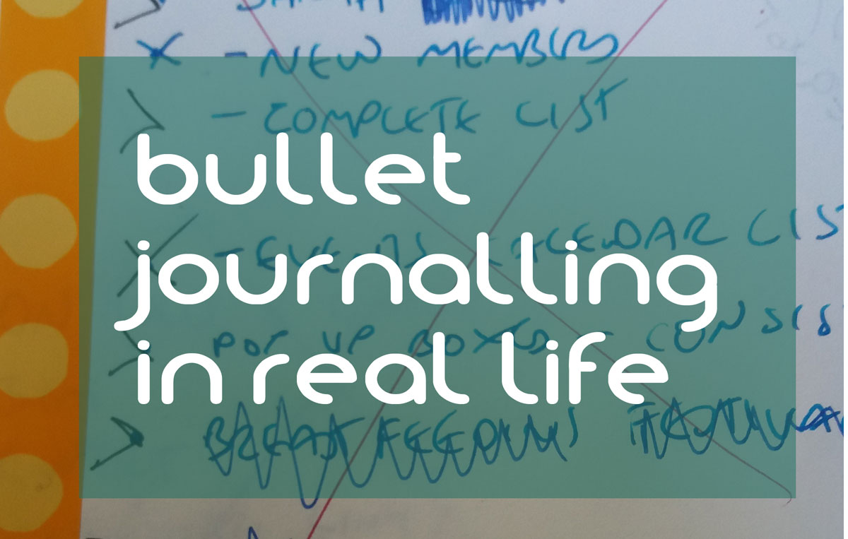 bullet journalling in real life