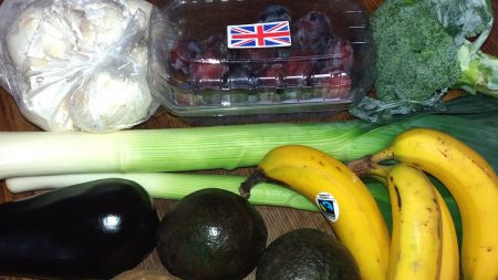 plastic free veg from the market