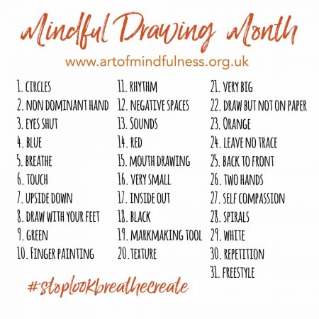 mindful drawing month