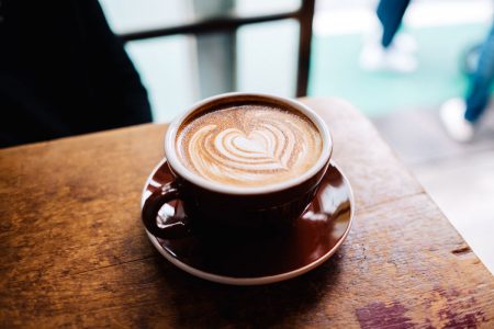 coffee cup and heart