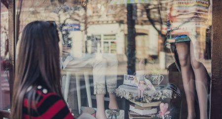 charity shop window